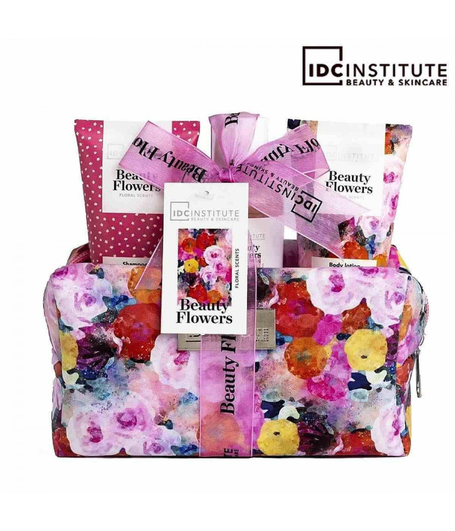 SET BAGNO DA VIAGGIO CON POCHETTE BEAUTY FLOWERS