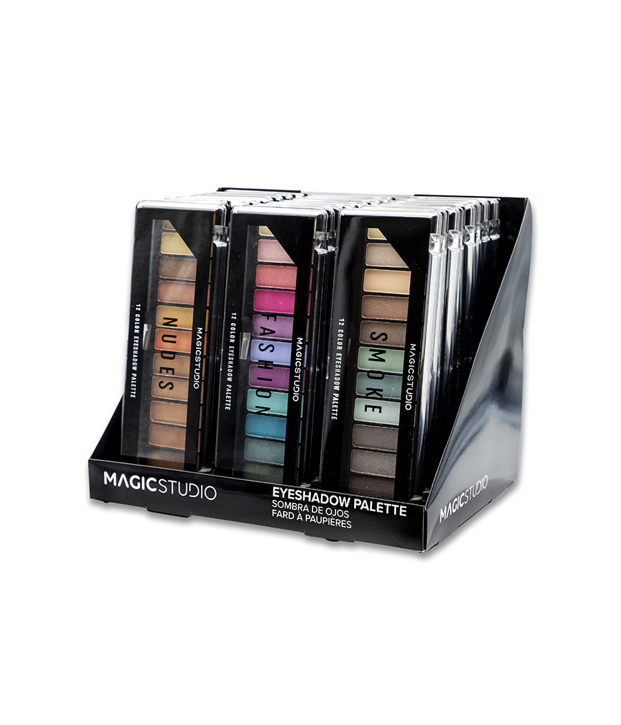 ESPOSITORE EYESHADOW 3 PALETTE 12 COLORI 24 PZ