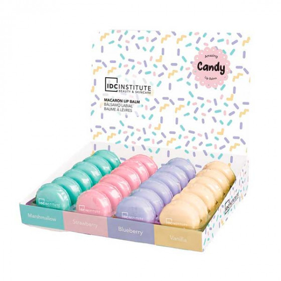 ESPOSITORE MACARON LIP BALM ASSORTITO 24 PZ