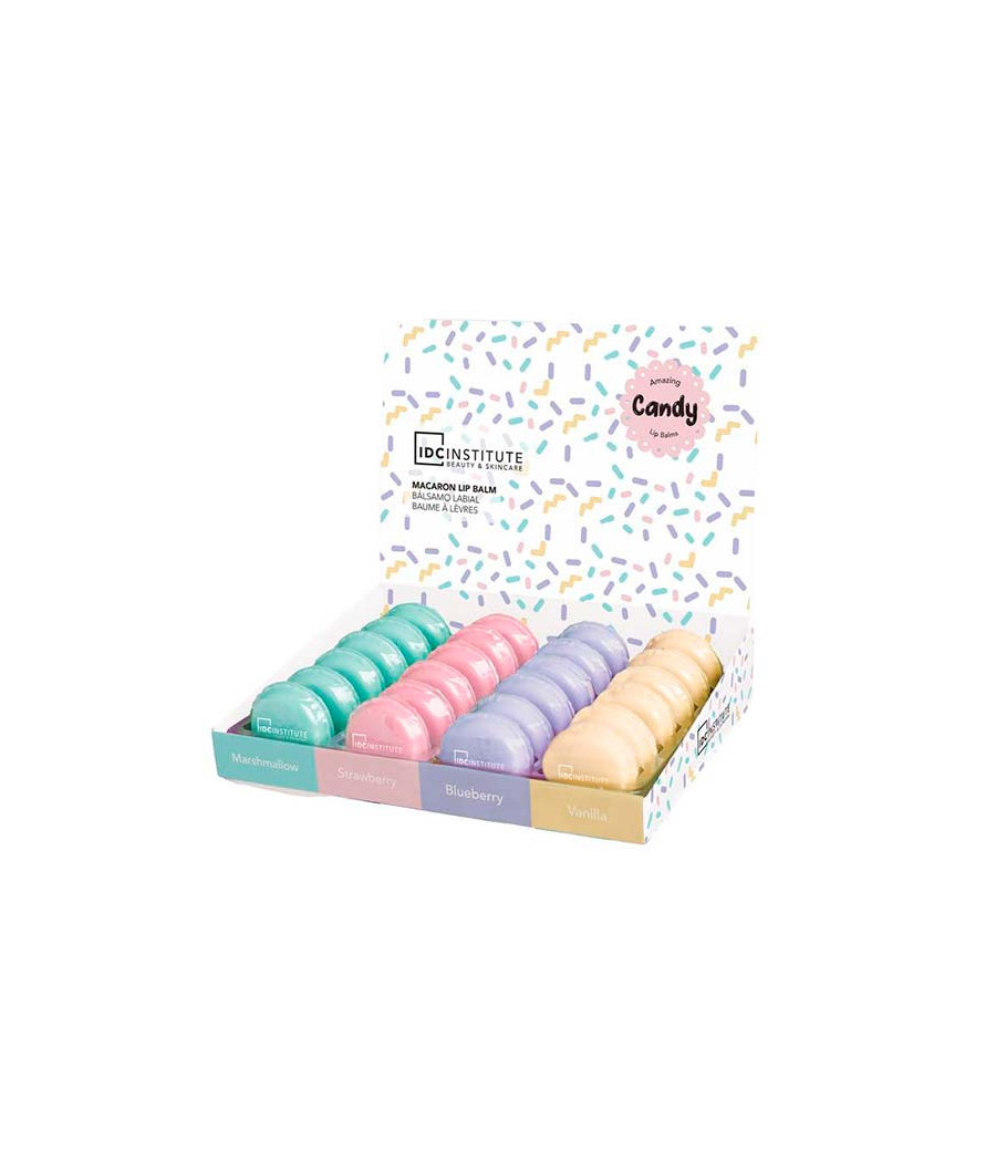 ESPOSITORE MACARON LIP BALM ASSORTITO 24 PZ