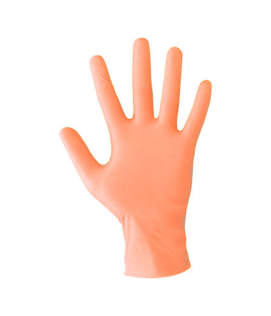 GUANTI NITRILE ORANGE TG. M CONF. 100 PZ