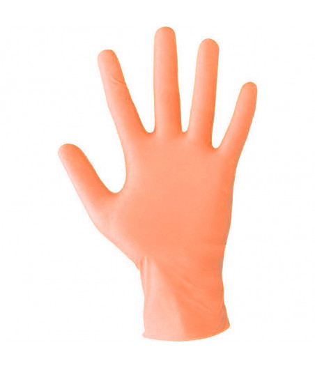 GUANTI NITRILE ORANGE TG. M CONF. 100 PZ