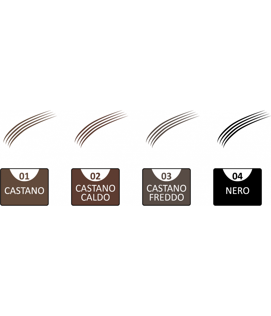 PENNA MICROFILLING SOPRACCIGLIA COLORE CASTANO CALDO