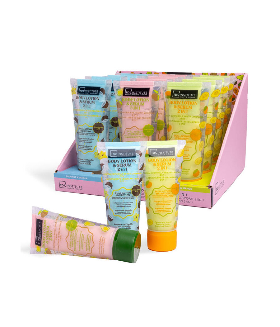 ESPOSITORE SKIN FOOD BODY LOTION & SERUM 2 IN 1 12 PZ