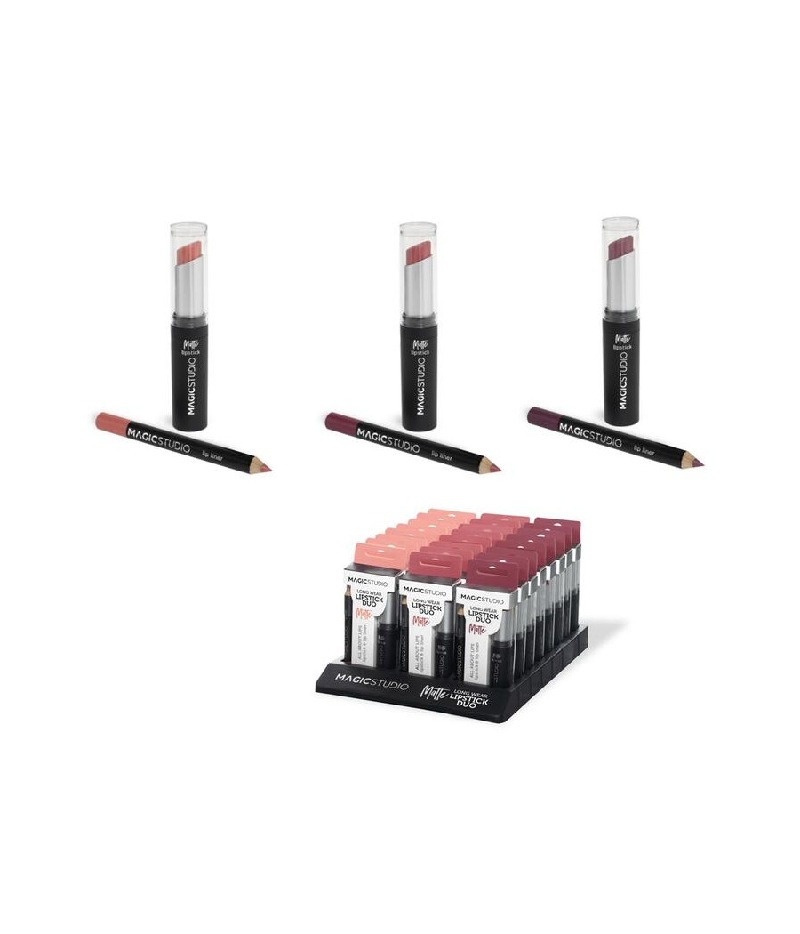 ESPOSITORE LIP DUO MATTE (LIPSTICK+LIP LINER) 24 PZ ESPOSITORE LIP DUO MATTE (LIPSTICK+LIP LINER) 24 PZ