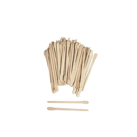 SPATOLA IN LEGNO VISO SOTTILE CONF 100 PZ