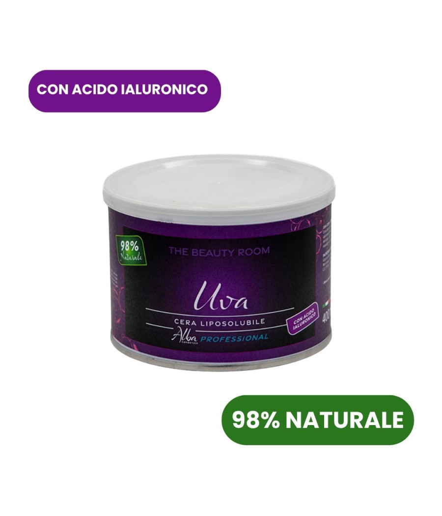 BARATTOLO CERA NATURALE UVA CON ACIDO IALURONICO 400 ML BARATTOLO CERA NATURALE UVA CON ACIDO IALURONICO 400 ML