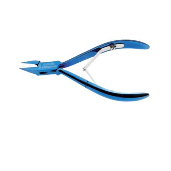 TRONCHESE UNGHIE INCARNITE LANCIA DOPPIA MOLLA INOX TITANIO BLU
