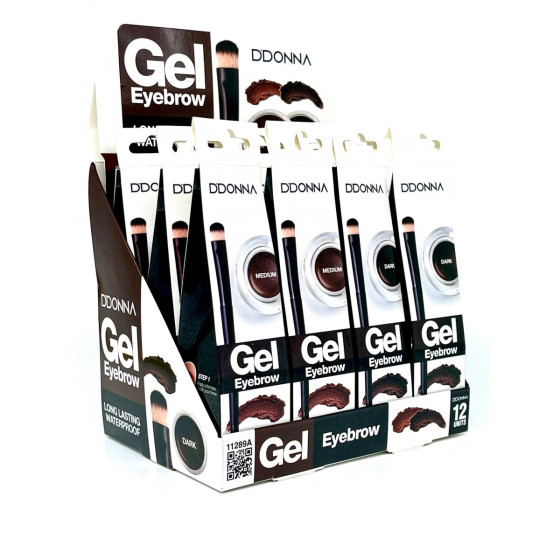 ESPOSITORE GEL COLORATO SOPRACCIGLIA 12 PZ