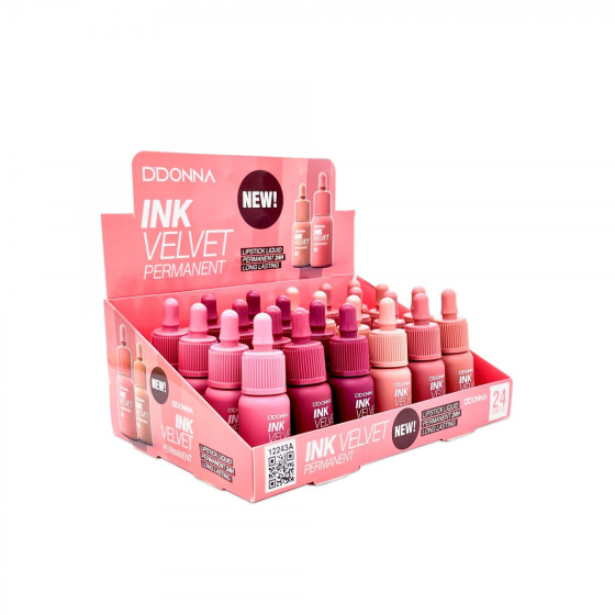 ESPOSITORE LIP GLOSS INK VELVET PERMANENT 24 PZ