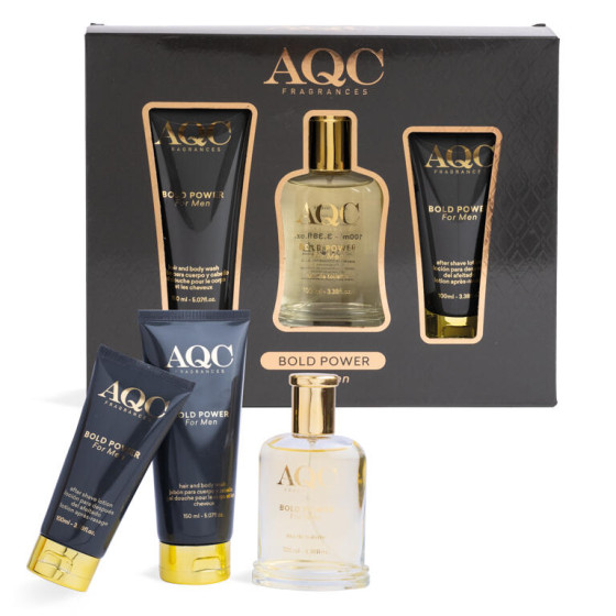 AQC FRAGRANCES SET 3PZ. HAIR & BODY WASH + EAU DE TOILETTE + AFTER SHAVE LOTION