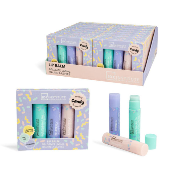 ESPOSITORE CANDY LIP BALM TRIO 16 PZ