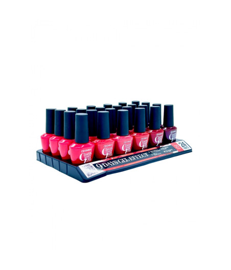 ESPOSITORE SMALTO EFFETTO GEL 24PZ. ROUGE