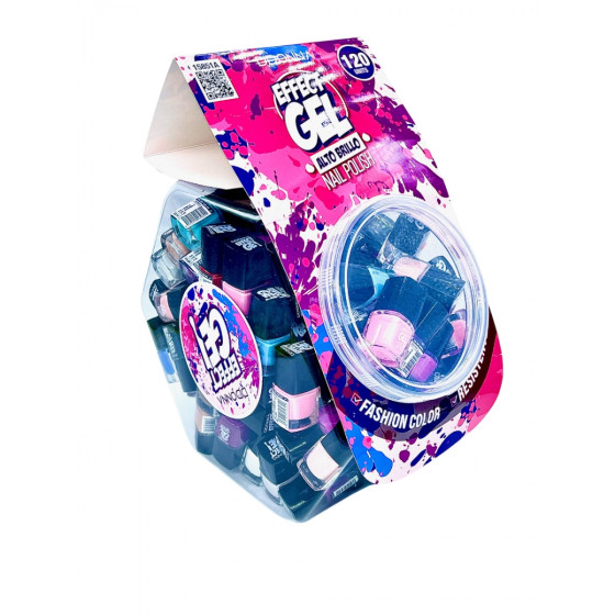 ESPOSITORE MINISIZE SMALTO EFFETTO GEL 120PZ