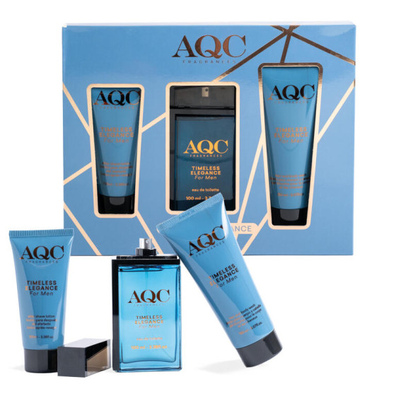 AQC FRAGRANCES SET 3PZ. HAIR & BODY WASH + EAU DE TOILETTE + AFTER SHAVE LOTION