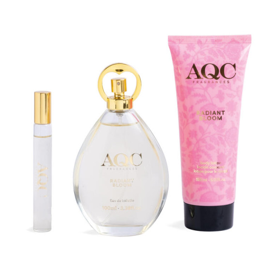 AQC FRAGRANCES SET 3PZ. BODY LOTION + FRAGRANCE+ MINISIZE