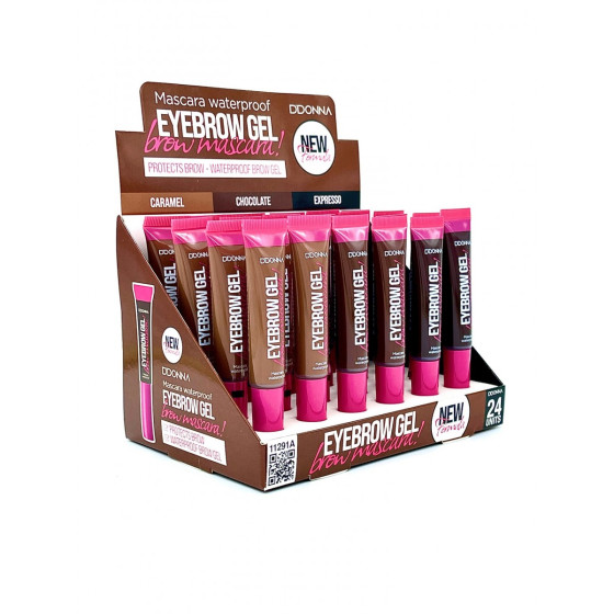 ESPOSITORE MASCARA GEL COLORATO SOPRACCIGLIA 24 PZ