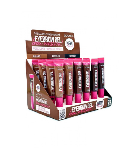 ESPOSITORE MASCARA GEL COLORATO SOPRACCIGLIA 24 PZ