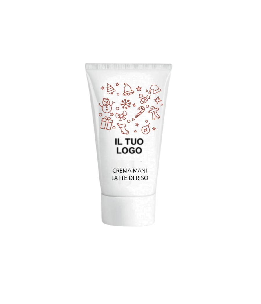 CREMA MANI NUTRIENTE LATTE DI RISO 50 ML- ETICHETTA PERSONALIZZATA