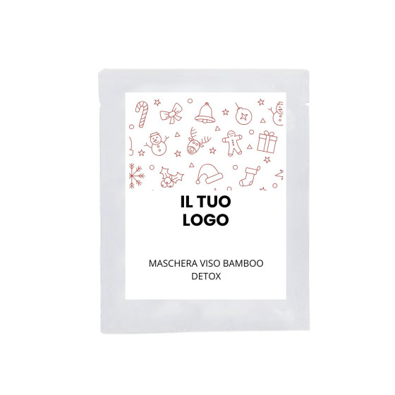MASCHERA MONOUSO IN BAMBOO DETOX - ETICHETTA PERSONALIZZATA