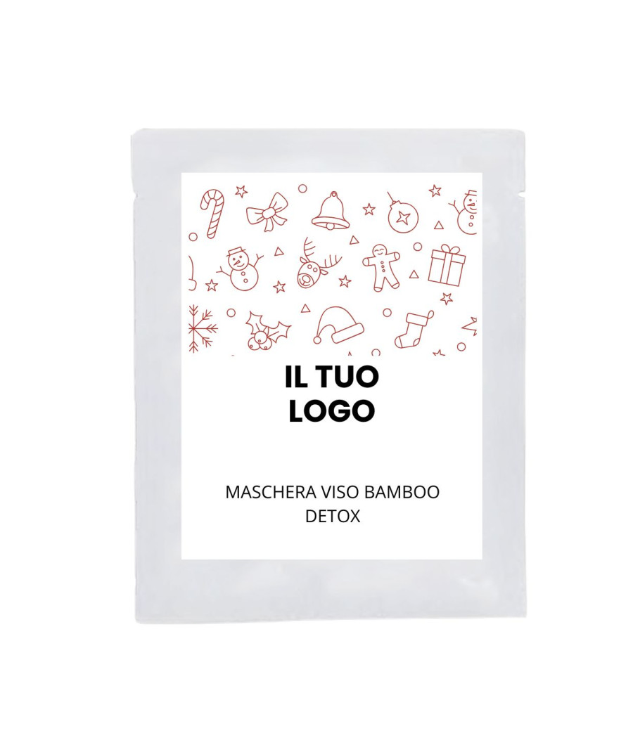 MASCHERA MONOUSO IN BAMBOO DETOX - ETICHETTA PERSONALIZZATA MASCHERA MONOUSO IN BAMBOO DETOX - ETICHETTA PERSONALIZZATA