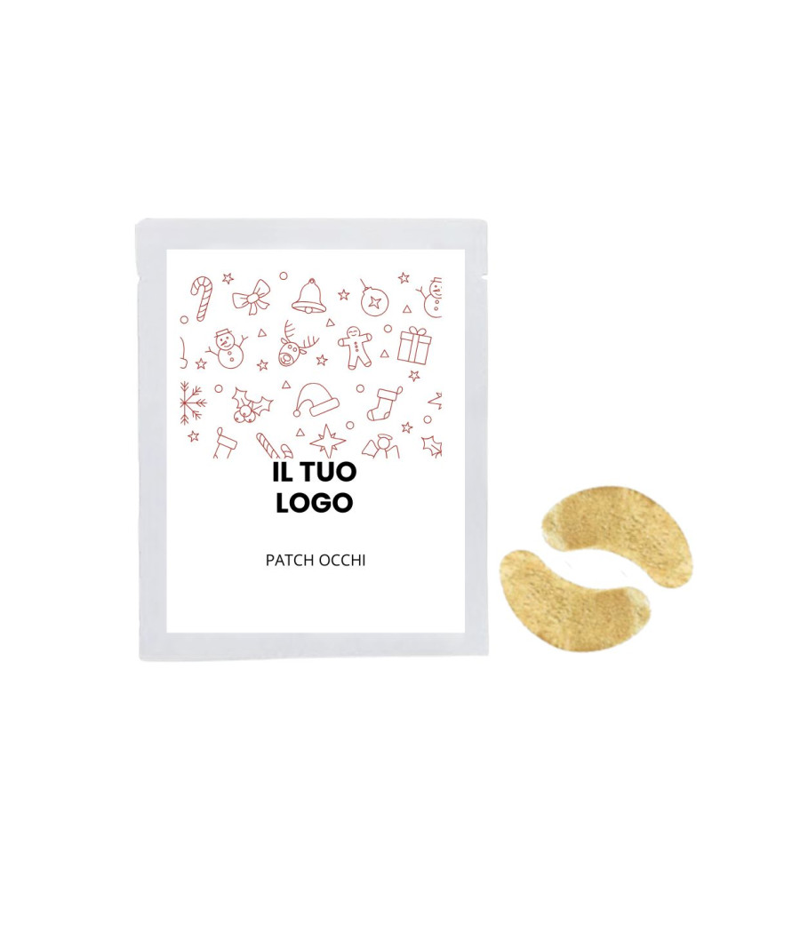 PATCH OCCHI ORO COLLOIDALE CONF. 2PZ-ETICHETTA PERSONALIZZATA