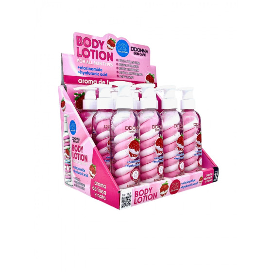 ESPOSITORE BODY LOTION STRAWBERRY & CREAM 12 PZ.