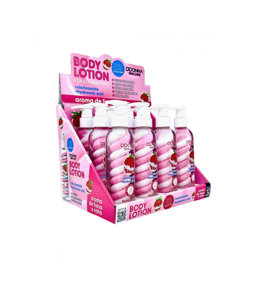 ESPOSITORE BODY LOTION STRAWBERRY & CREAM 12 PZ. ESPOSITORE BODY LOTION STRAWBERRY & CREAM 12 PZ.