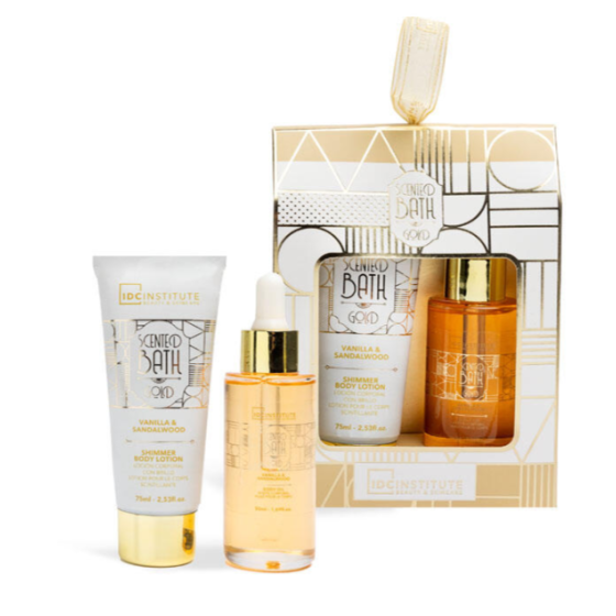SET CORPO SCENTED BATH GOLD  2PZ. BODY LOTION+ BODY OIL