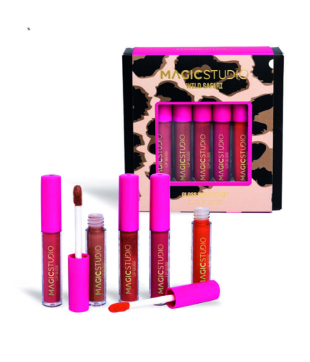 SET PINK SAFARI 5 LIPGLOSS