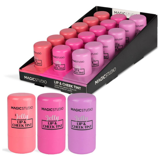 ESPOSITORE STICK COLORATO PER LABBRA E GUANCE 18 PZ