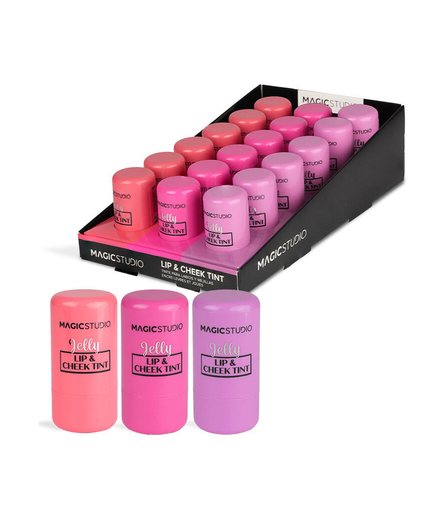 ESPOSITORE STICK COLORATO PER LABBRA E GUANCE 18 PZ