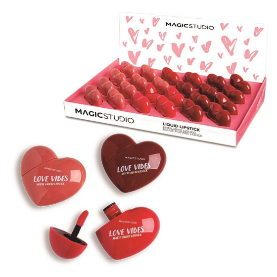 ESPOSITORE LOVE VIBES HEART MATTE LIPS 24PZ.