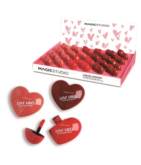 ESPOSITORE LOVE VIBES HEART MATTE LIPS 24PZ.