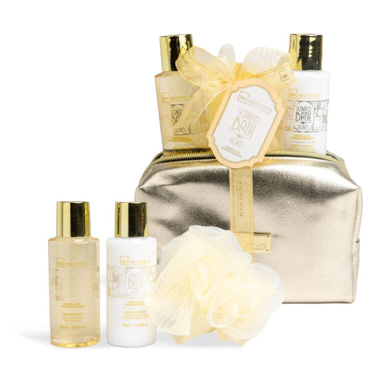 IDC INSTITUTE SCENTED BATH GOLD BAG SET 4PZ.