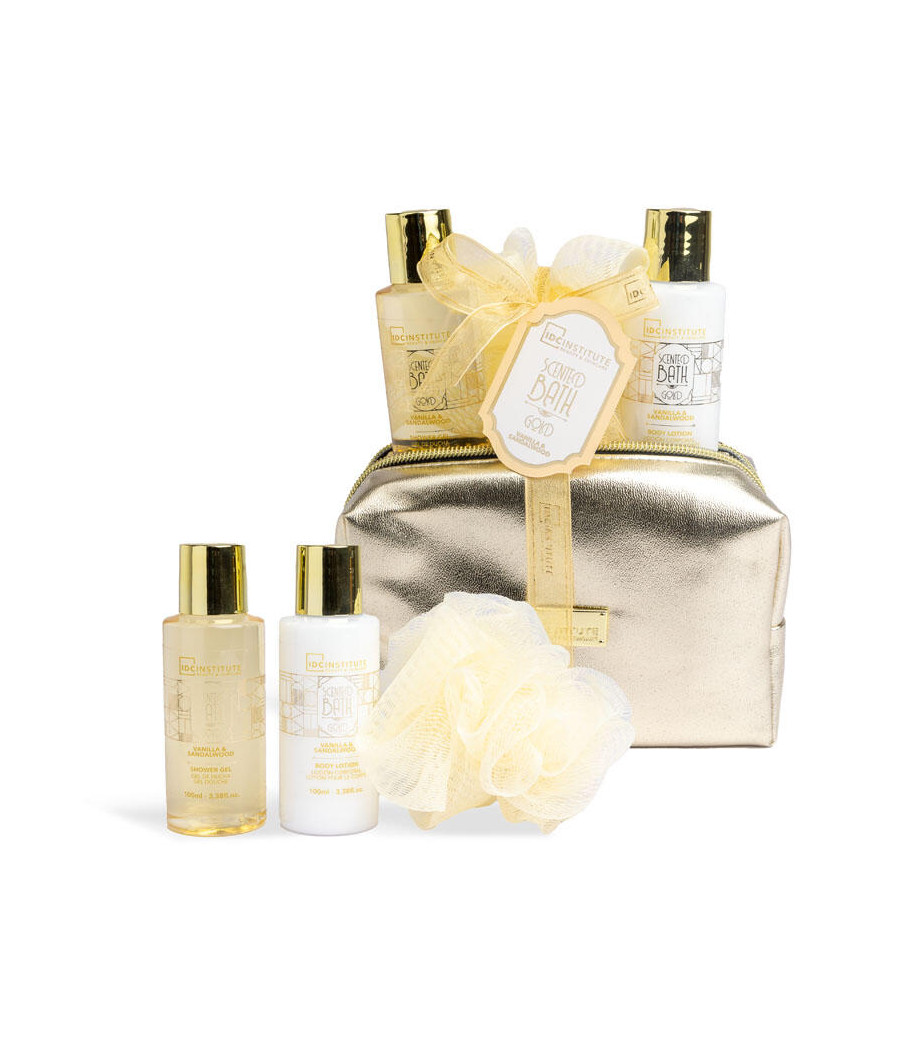 IDC INSTITUTE SCENTED BATH GOLD BAG SET 4PZ.