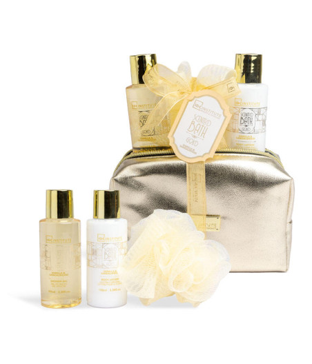 IDC INSTITUTE SCENTED BATH GOLD BAG SET 4PZ.