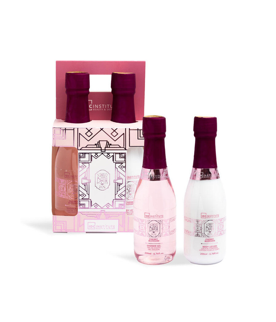 SET SCENTED BATH ROSE CHAMPAGNE SHOWER 2PZ.