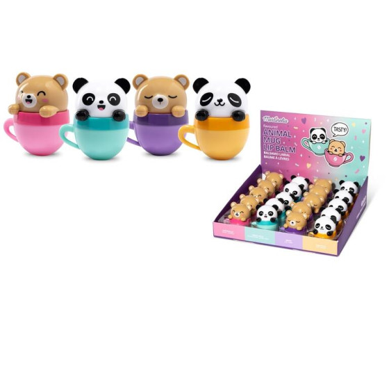 ESPOSITORE LIP BALM ANIMAL CUP 20PZ.