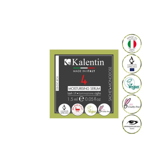 KALENTIN MOISTURISING SERUM VEGANO 4 MONODOSE (LAMINAZIONE CIGLIA)