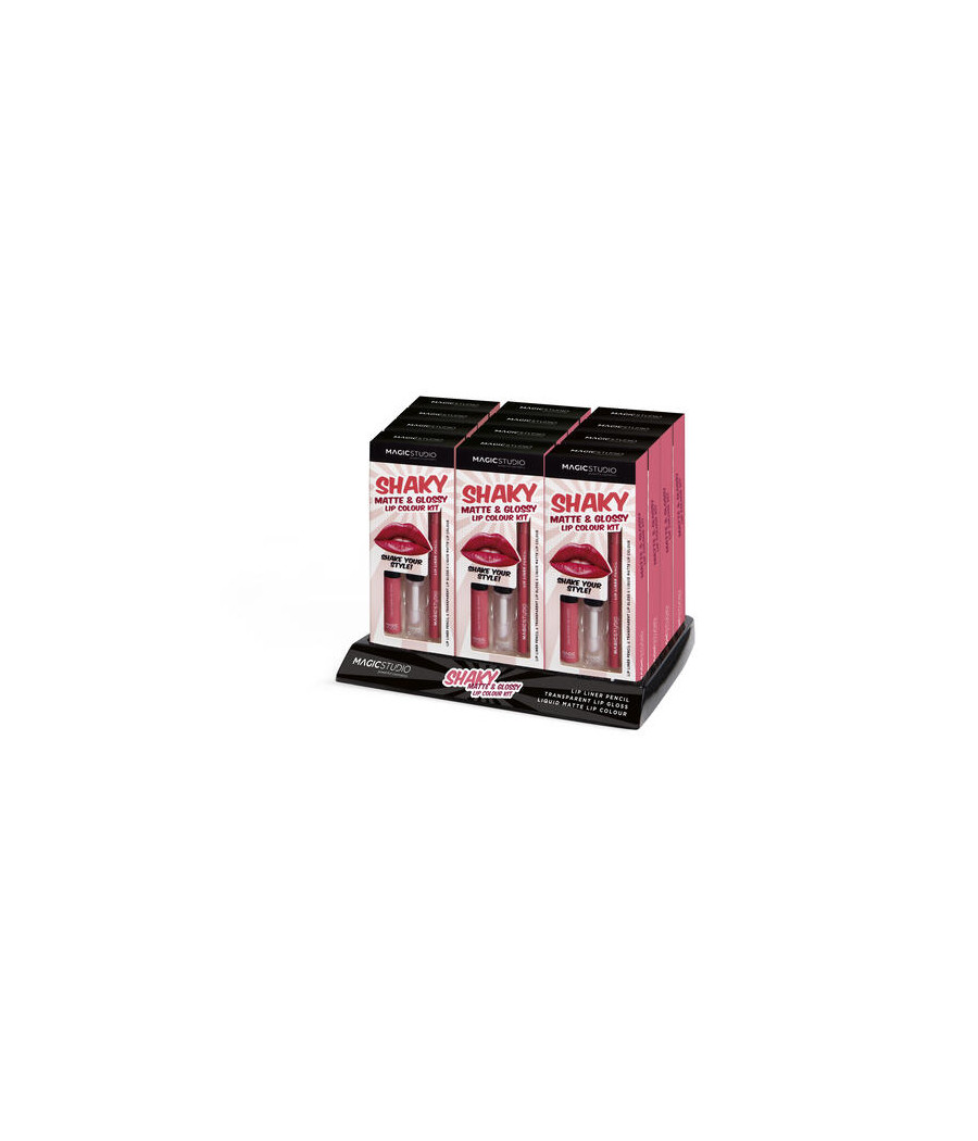 ESPOSITORE LIP TRIO MATTE (LIPSTICK+LIP LINER+LIP GLOSS) 12 PZ