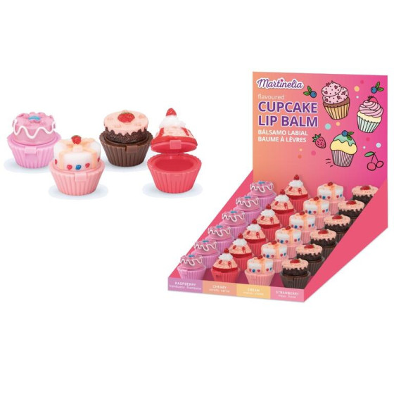 ESPOSITORE LIP BALM CUPCAKES 24PZ.