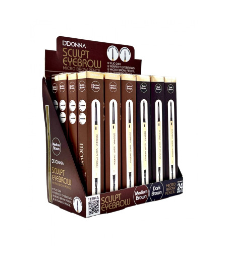 ESPOSITORE MATITA SOPRACCIGLIA AUTOMATICA 2 COLORI  24 PZ