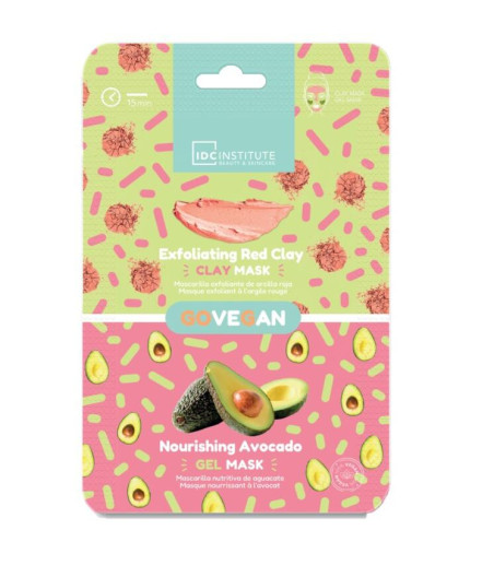 ESPOSITORE DUO MASK ARGILLA ROSSA+ AVOCADO 12 PZ