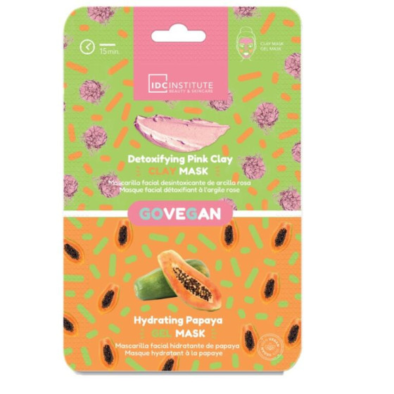 ESPOSITORE DUO MASK ARGILLA ROSA+PAPAYA 12 PZ