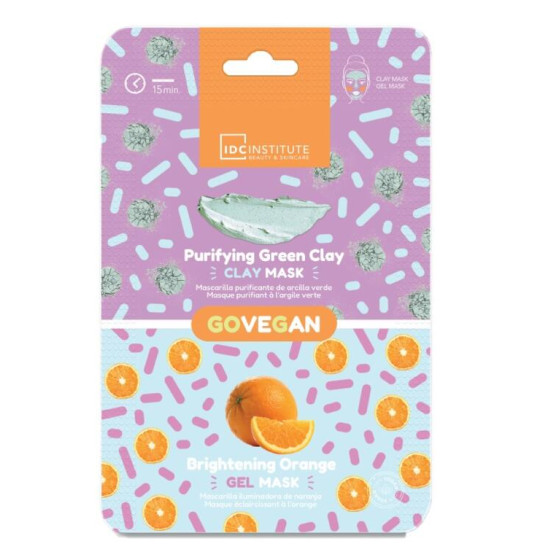 ESPOSITORE DUO MASK ARGILLA VERDE+ ARANCIA 12 PZ