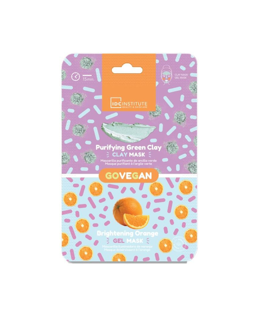 ESPOSITORE DUO MASK ARGILLA VERDE+ ARANCIA 12 PZ