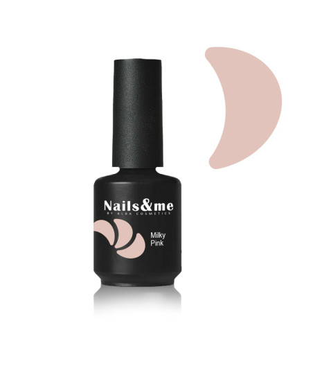 SMALTO GEL SEMIPERMANENTE MILKY PINK (LATTIGINOSO) HEMA FREE 15 ML
