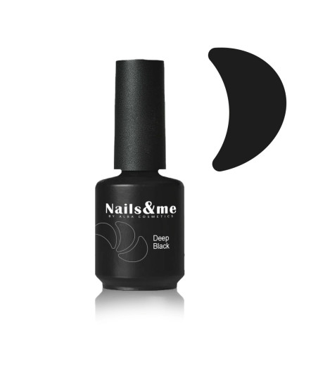 SMALTO GEL SEMIPERMANENTE DEEP BLACK HEMA FREE 15 ML