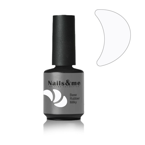 BASE RUBBER MILKY SEMIPERMANENTE HEMA FREE 15 ML